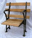 Unrestored seat - Restoration project continues by sandblasting the seat